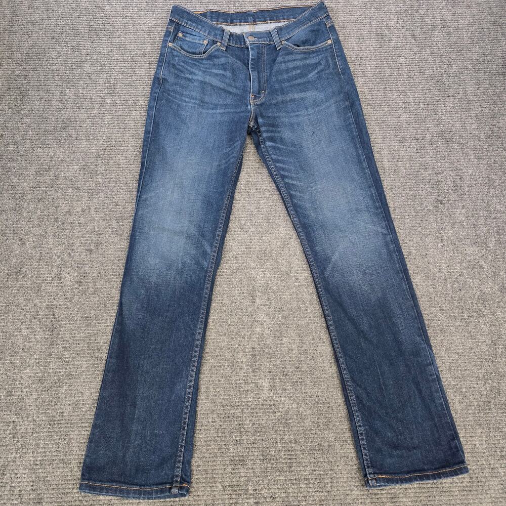 Levi's 514 Straight Jeans Men's 32x33 Blue Stretch Denim Tag 33x34